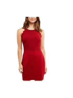 BCX- WOMENS CREW NECK SPAGUETTI STRAP OPEN BACK KNEE LENGHT DRESS SIZE X-SMALL